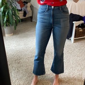 3x1 cropped flare jeans